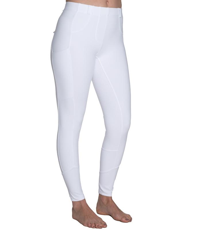White Competition Women's Riding Leggings/Tights with Full Grip Quality  FREE P&P