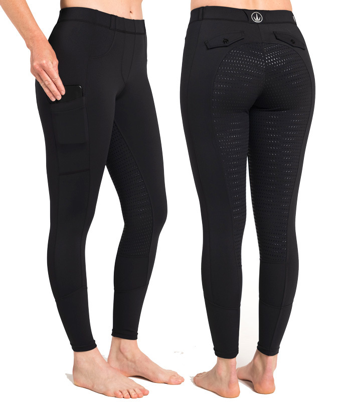 Buy Horze Women's Silicone Full Seat Riding Tights with Phone Pocket