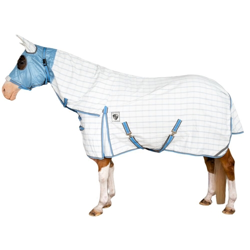 Ripstop Attached Hood Horse Rug [Size: 6'0 with Cob Hood]