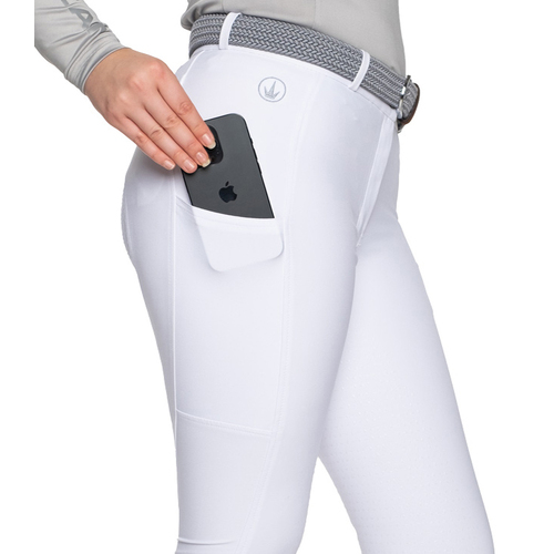 Bianca · Competition White SportzMax Breeches | Phone Pockets