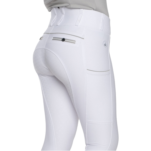 Regal · Competition White Dressage SportzMax Breeches | Phone Pocket